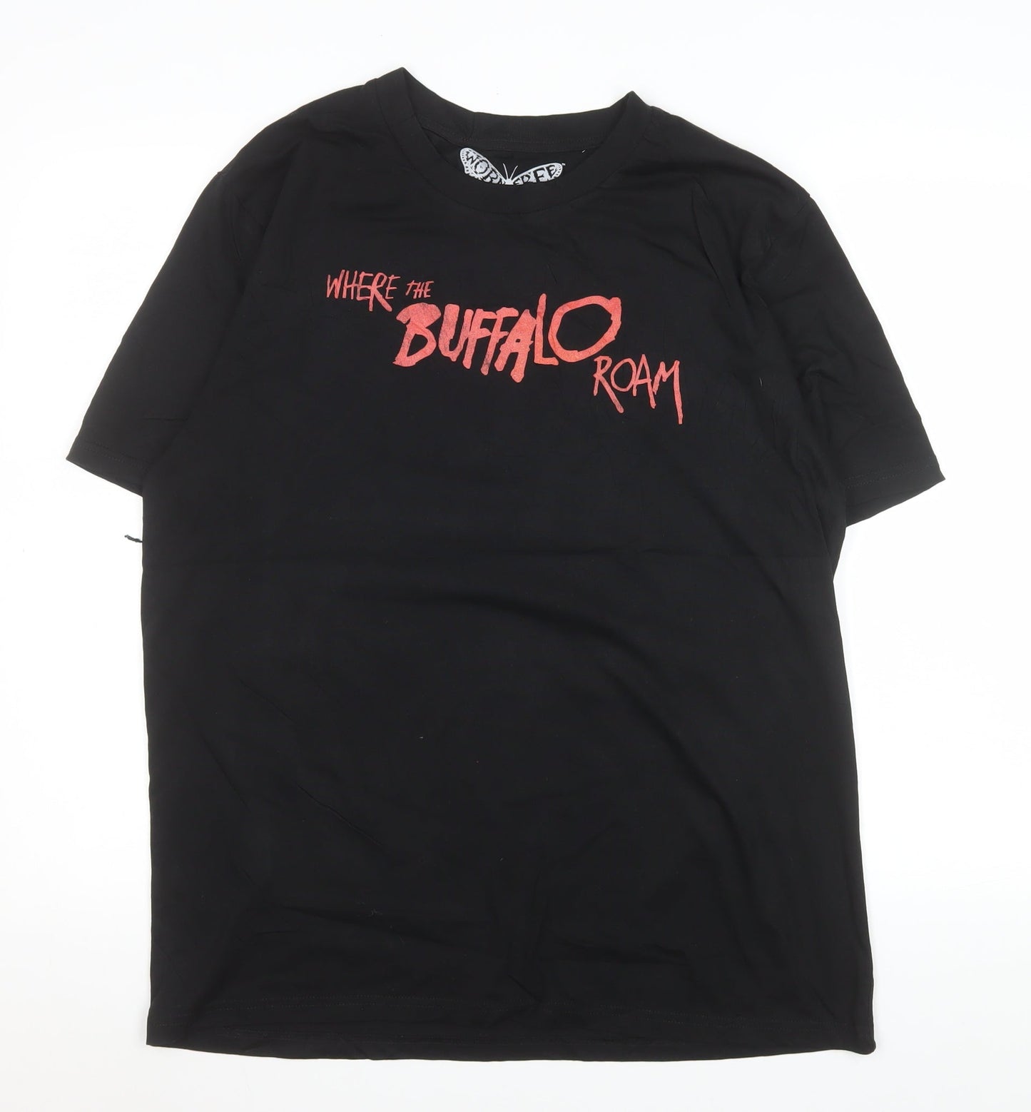 Mens UK Size L Worn Free Black  T-Shirt