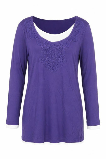 Womens UK Size 14 Kaleidoscope Purple Tunic Blouse