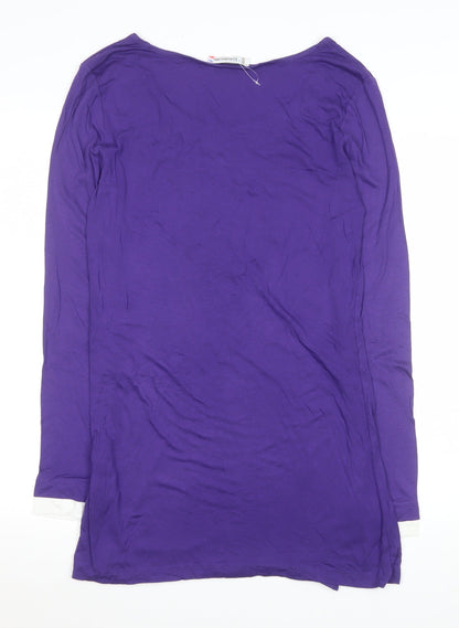 Womens UK Size 14 Kaleidoscope Purple Tunic Blouse