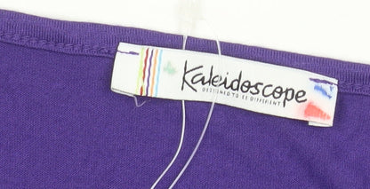 Womens UK Size 14 Kaleidoscope Purple Tunic Blouse