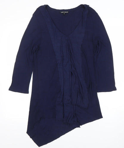 Womens UK Size XL Cable & Gauge Blue Tunic Blouse
