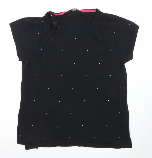 Womens UK Size 18 NEXT Black Basic T-Shirt