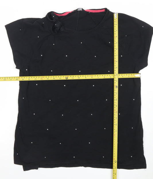 Womens UK Size 18 NEXT Black Basic T-Shirt