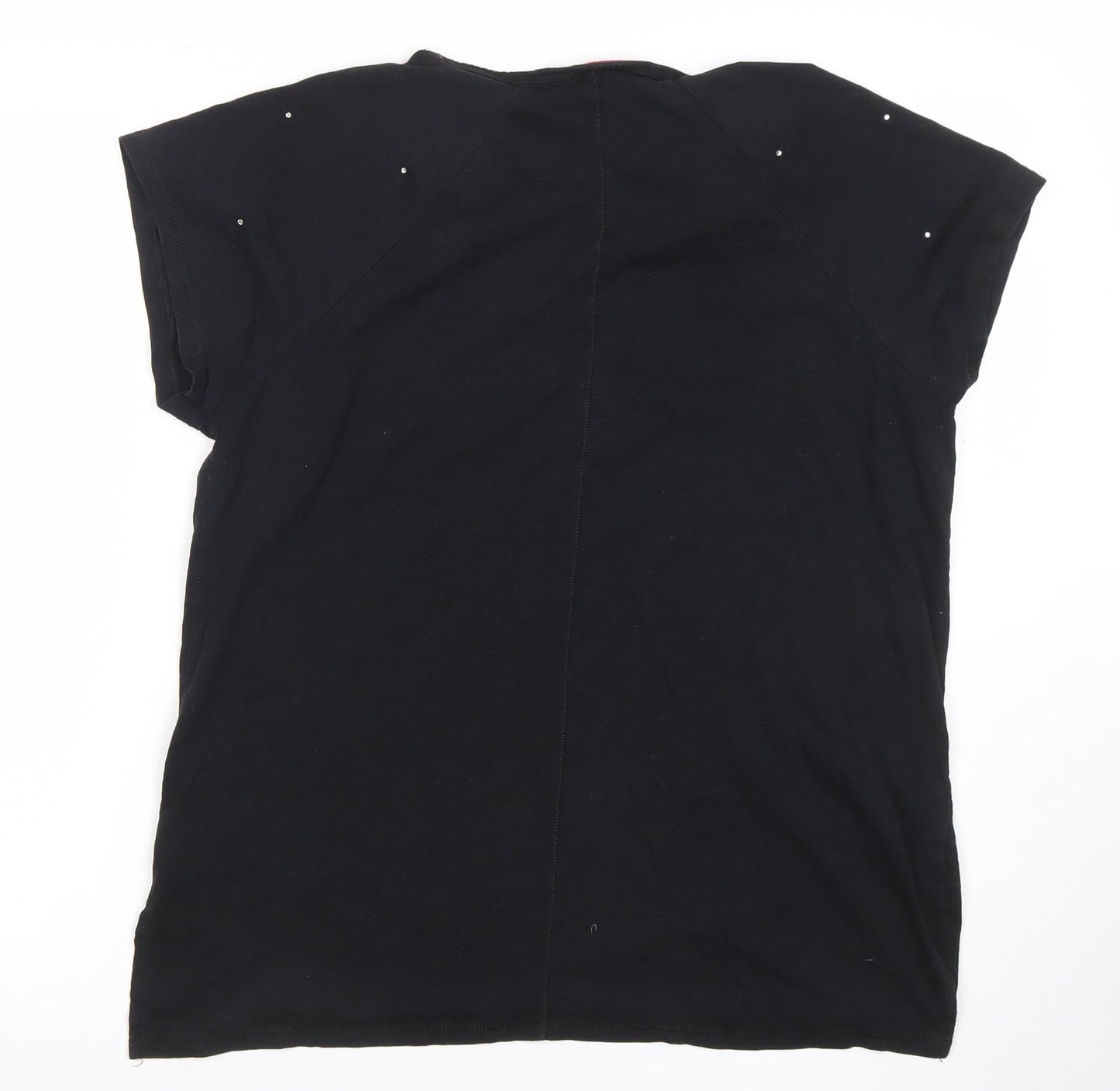 Womens UK Size 18 NEXT Black Basic T-Shirt