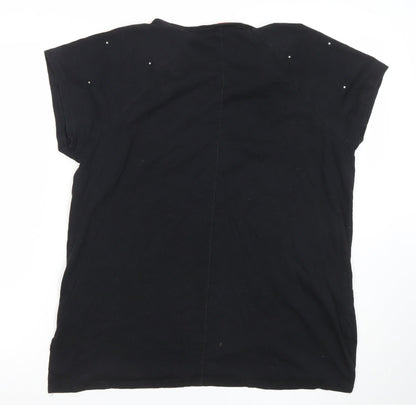 Womens UK Size 18 NEXT Black Basic T-Shirt