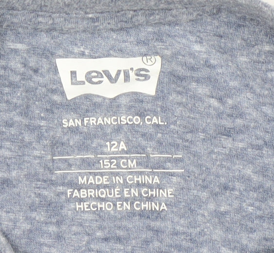 Boys UK Size 12 Years Levi's Blue Basic T-Shirt