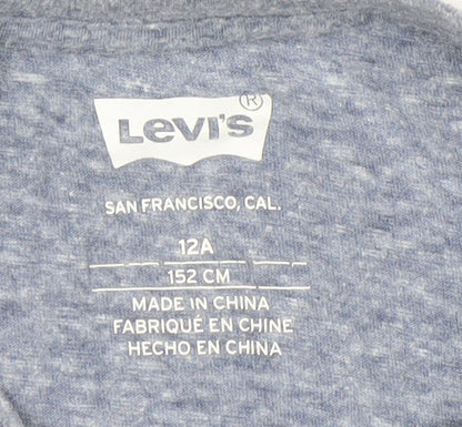 Boys UK Size 12 Years Levi's Blue Basic T-Shirt
