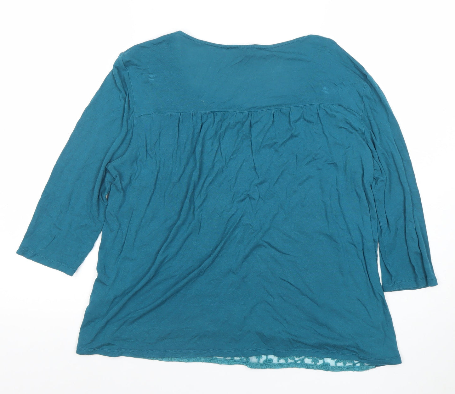 Womens UK Size 10 Palmer Blue Tunic Blouse