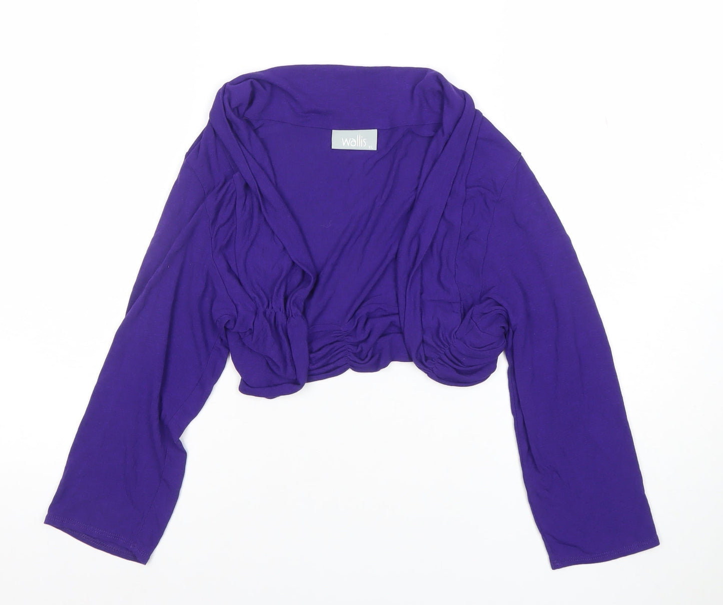 Womens UK Size XL Wallis Purple Cropped Blouse