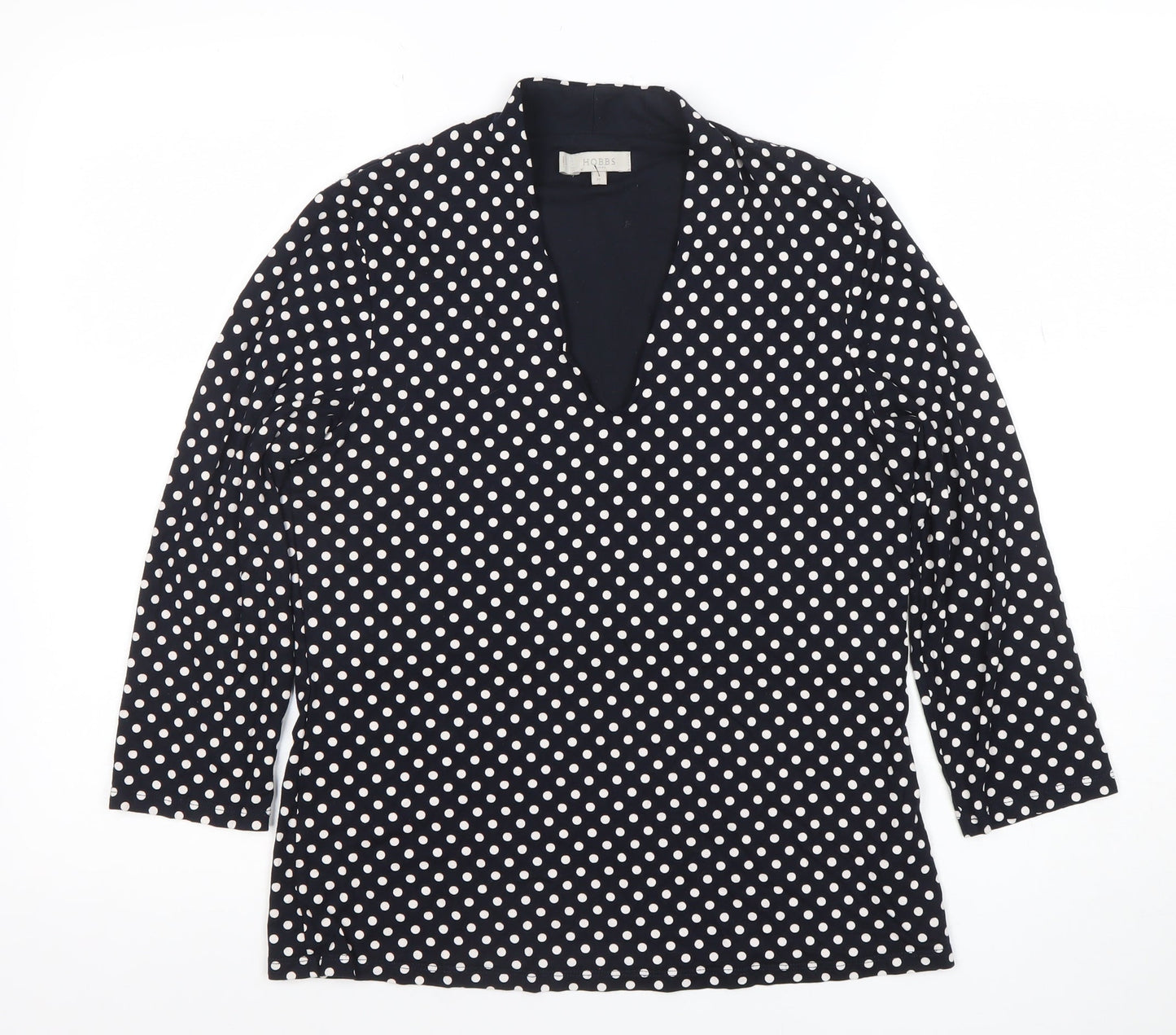 Womens UK Size M Hobbs Black Tunic Blouse