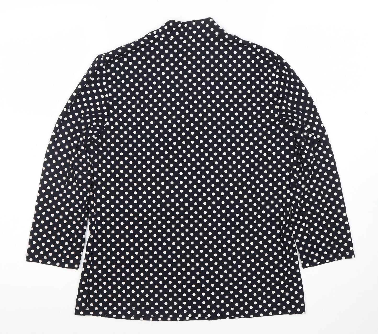 Womens UK Size M Hobbs Black Tunic Blouse