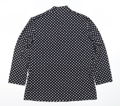 Womens UK Size M Hobbs Black Tunic Blouse