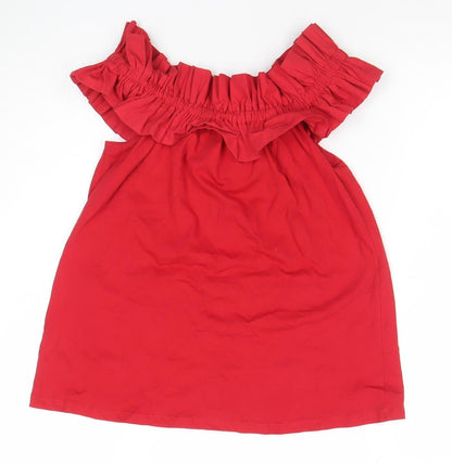Womens UK Size S Pull & Bear Red Camisole Blouse