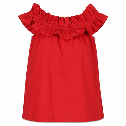 Womens UK Size S Pull & Bear Red Camisole Blouse
