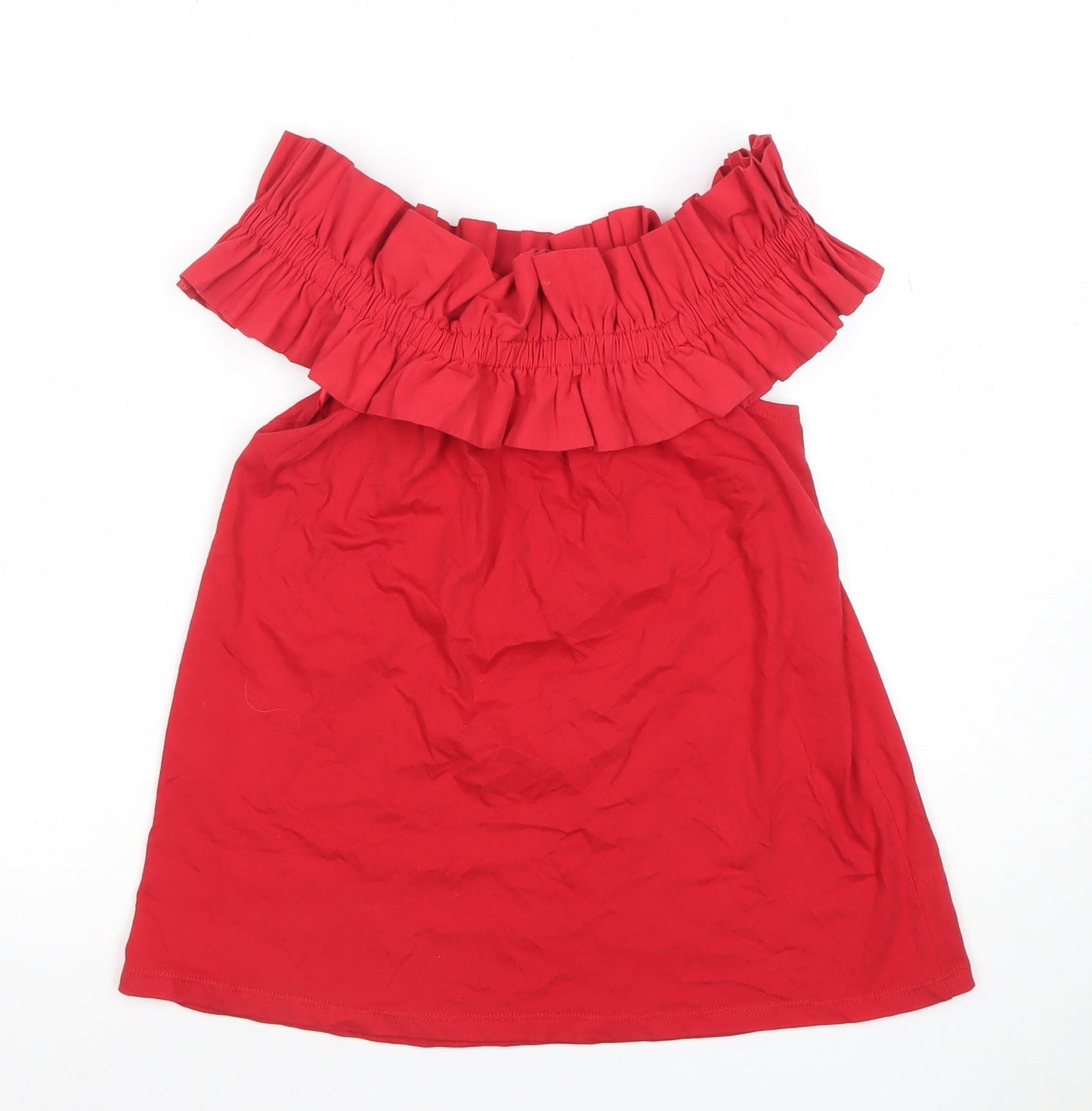 Womens UK Size S Pull & Bear Red Camisole Blouse
