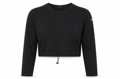 Womens UK Size S Urban Outfitters Black Cropped T-Shirt