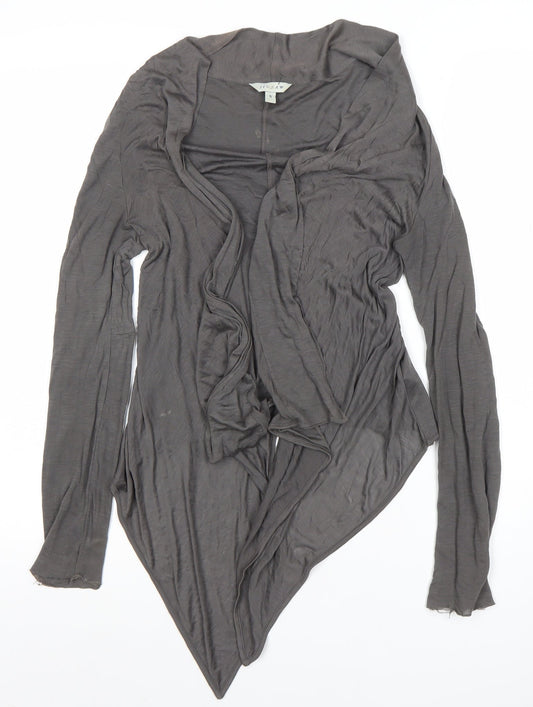Womens UK Size S Jigsaw Grey Wrap Blouse