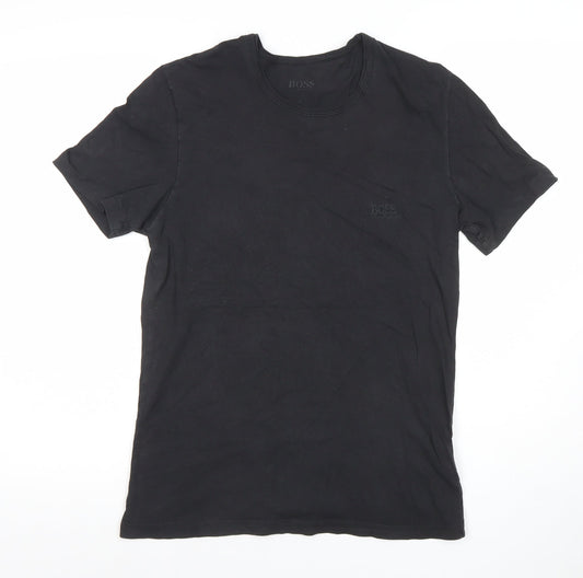 Mens UK Size S HUGO BOSS Black  T-Shirt