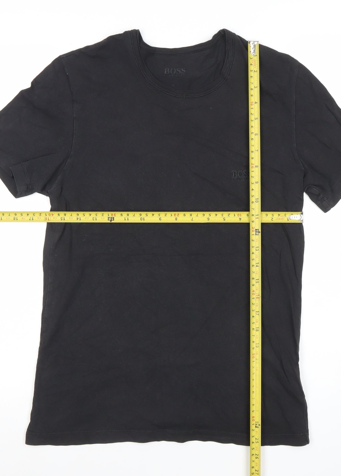Mens UK Size S HUGO BOSS Black  T-Shirt
