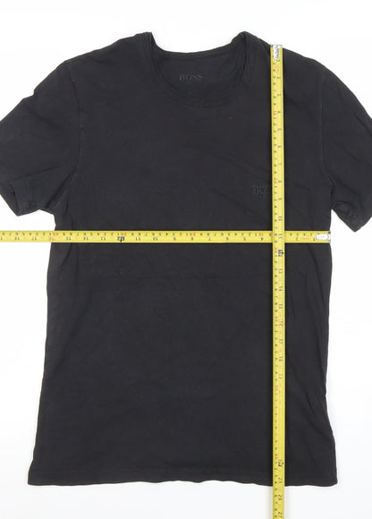 Mens UK Size S HUGO BOSS Black  T-Shirt