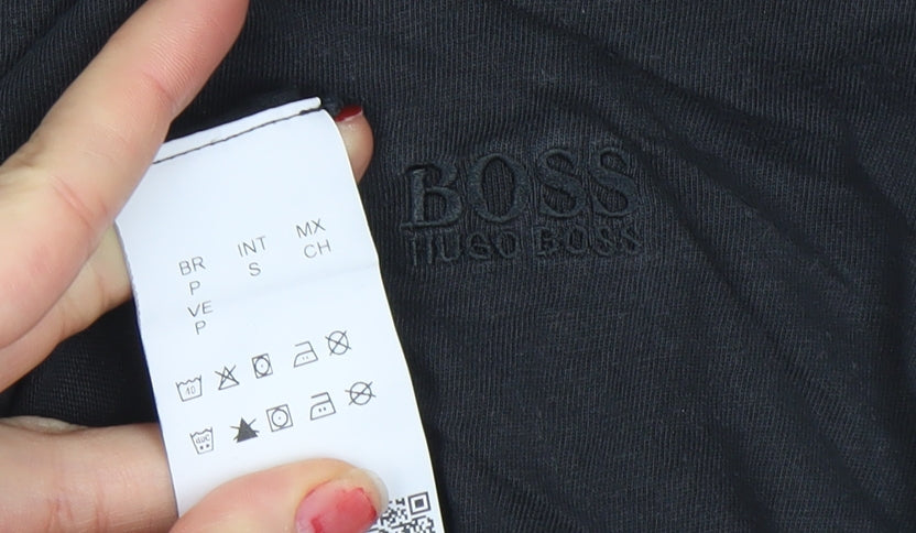 Mens UK Size S HUGO BOSS Black  T-Shirt