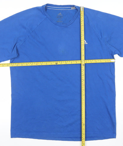 Mens UK Size L adidas Blue  T-Shirt