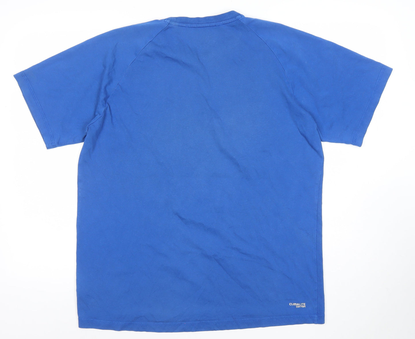 Mens UK Size L adidas Blue  T-Shirt