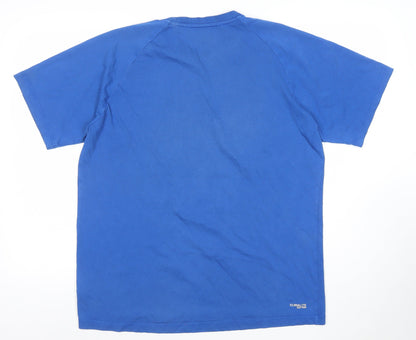 Mens UK Size L adidas Blue  T-Shirt