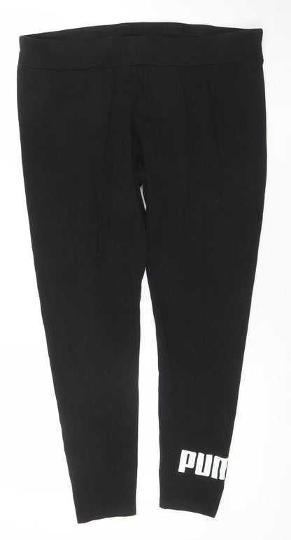 Womens UK Size XL PUMA Slim Fit Leggings Black Leggings