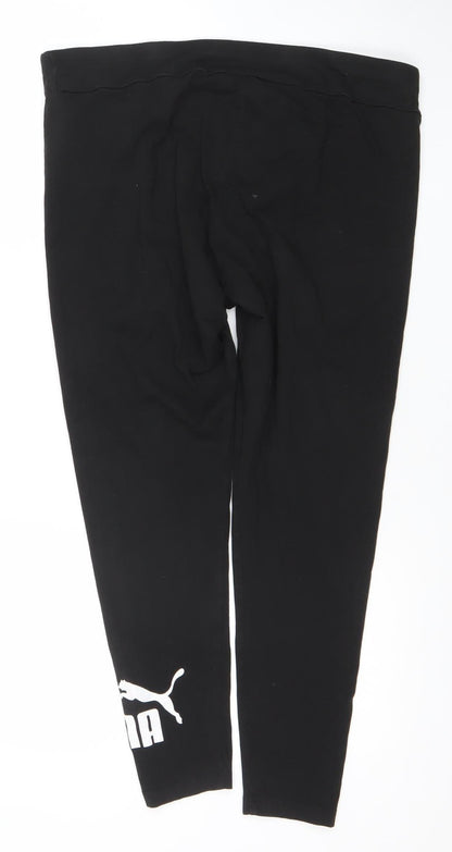 Womens UK Size XL PUMA Slim Fit Leggings Black Leggings