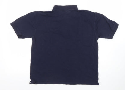 Boys UK Size 12 Years Mizuno Blue Basic Polo