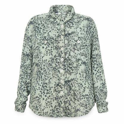 Womens UK Size 6 NEXT Green Classic Button-Up