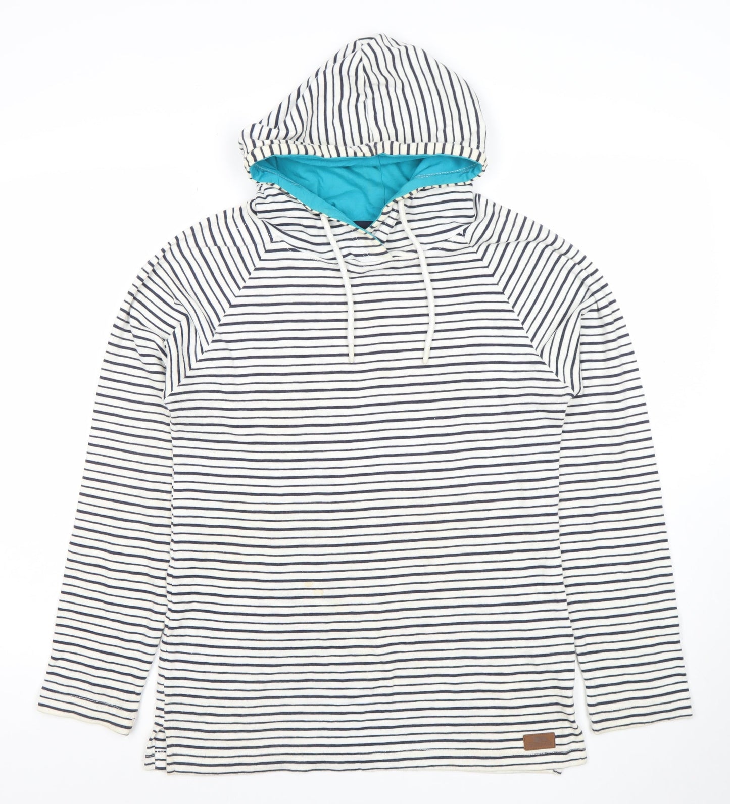 Womens UK Size M Trespass White Pullover Hoodie