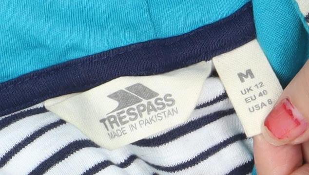 Womens UK Size M Trespass White Pullover Hoodie