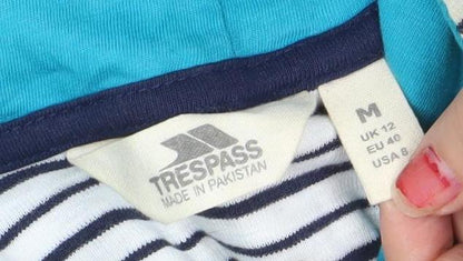 Womens UK Size M Trespass White Pullover Hoodie