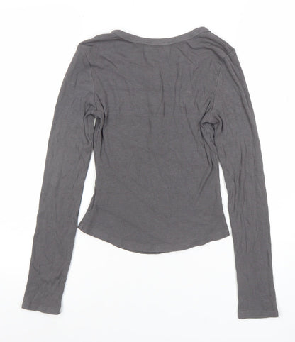 Womens UK Size XS Cider Grey Basic T-Shirt