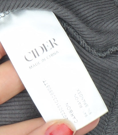 Womens UK Size XS Cider Grey Basic T-Shirt