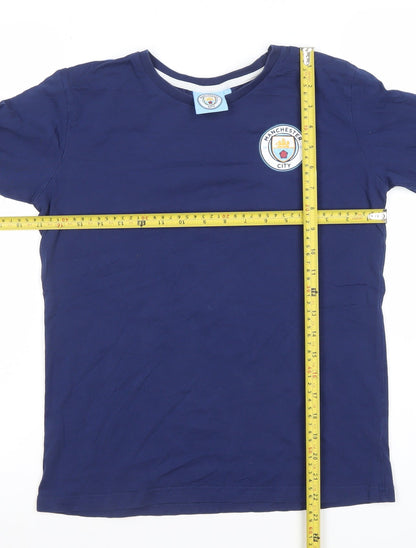 Boys UK Size 12-13 Years Manchester City Blue Basic T-Shirt