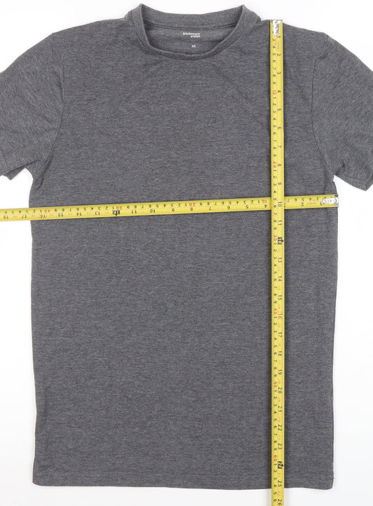 Mens UK Size XS Dunnes Stores Grey  T-Shirt