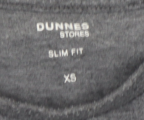 Mens UK Size XS Dunnes Stores Grey  T-Shirt