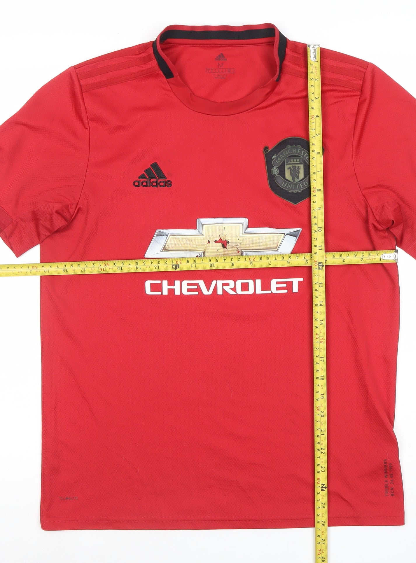 Mens UK Size M adidas Red Football T-Shirt