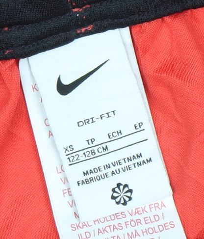 Nike Boys Red Dri-FIT Athletic Football Shorts XS 122-128 cm