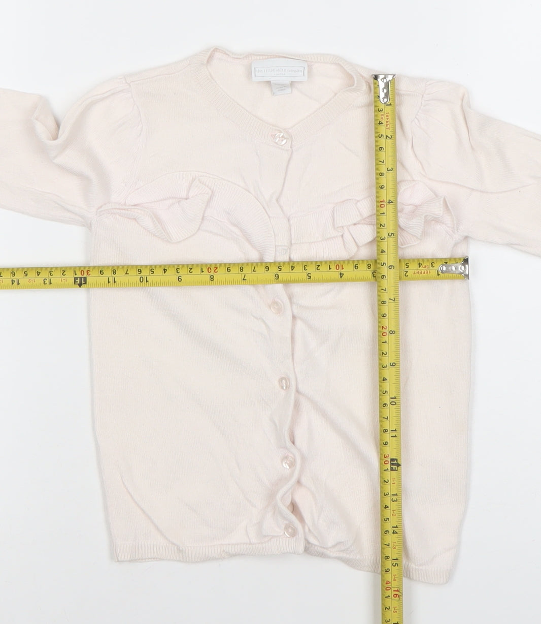 Girls UK Size 3-4 Years The Little White Company Pink Cardigan Jumper