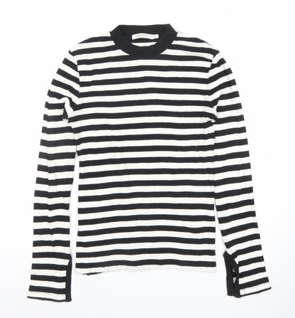 Womens UK Size S MOUSSY Black Basic T-Shirt