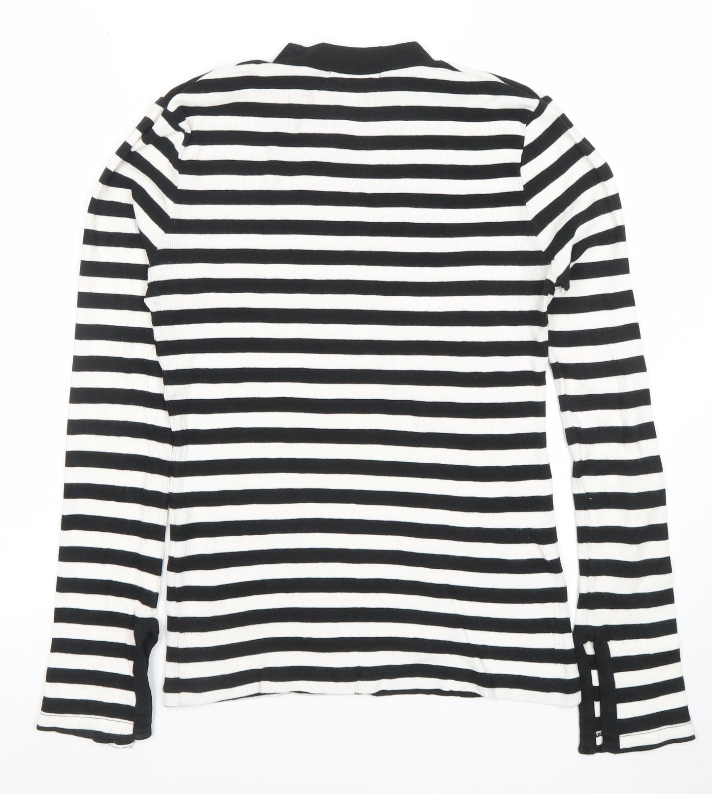 Womens UK Size S MOUSSY Black Basic T-Shirt