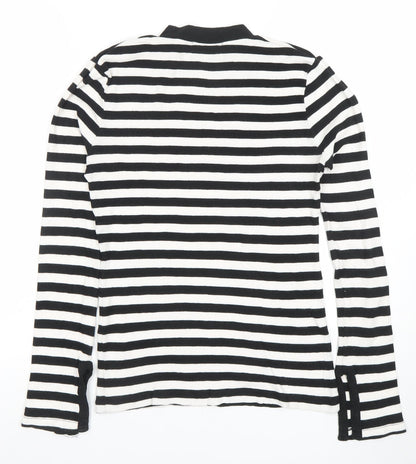 Womens UK Size S MOUSSY Black Basic T-Shirt