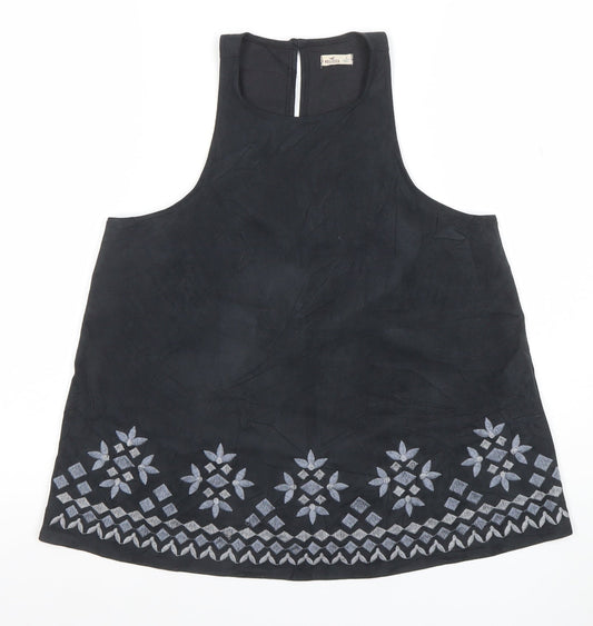 Womens UK Size S Hollister Black Camisole Tank
