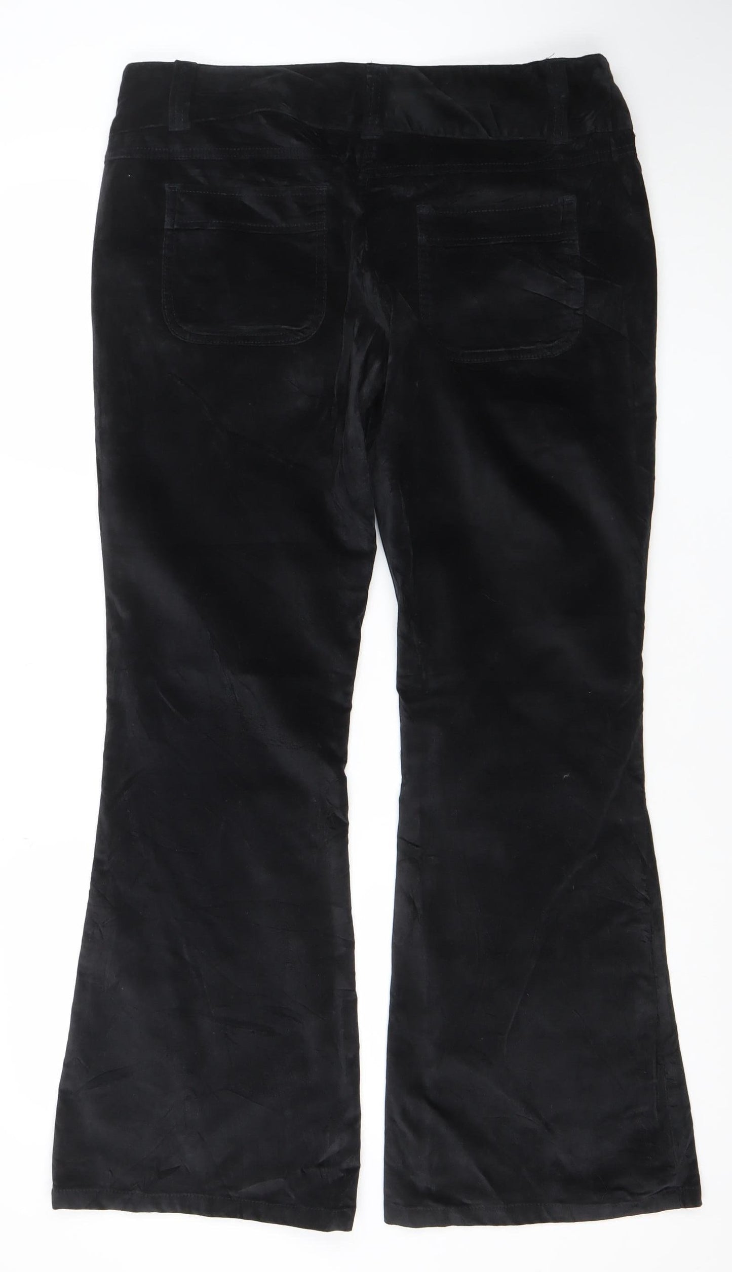Womens UK Size 14 Bourne Regular Fit Business Casual Black Trousers