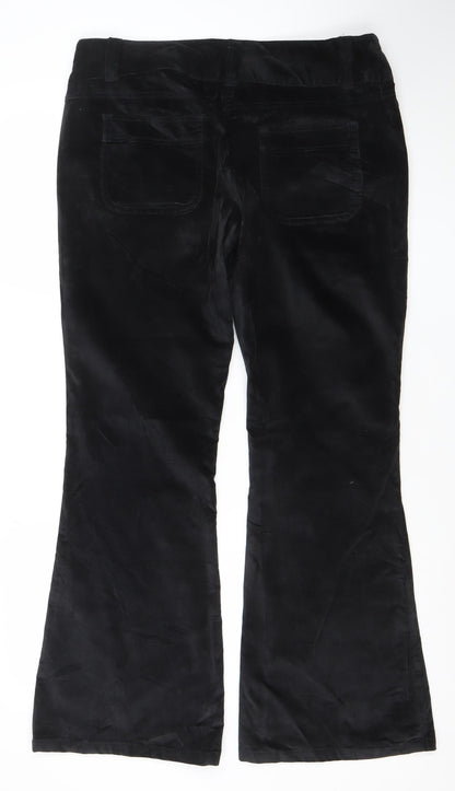 Womens UK Size 14 Bourne Regular Fit Business Casual Black Trousers