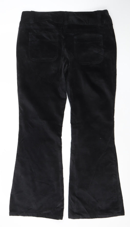 Womens UK Size 14 Bourne Regular Fit Business Casual Black Trousers